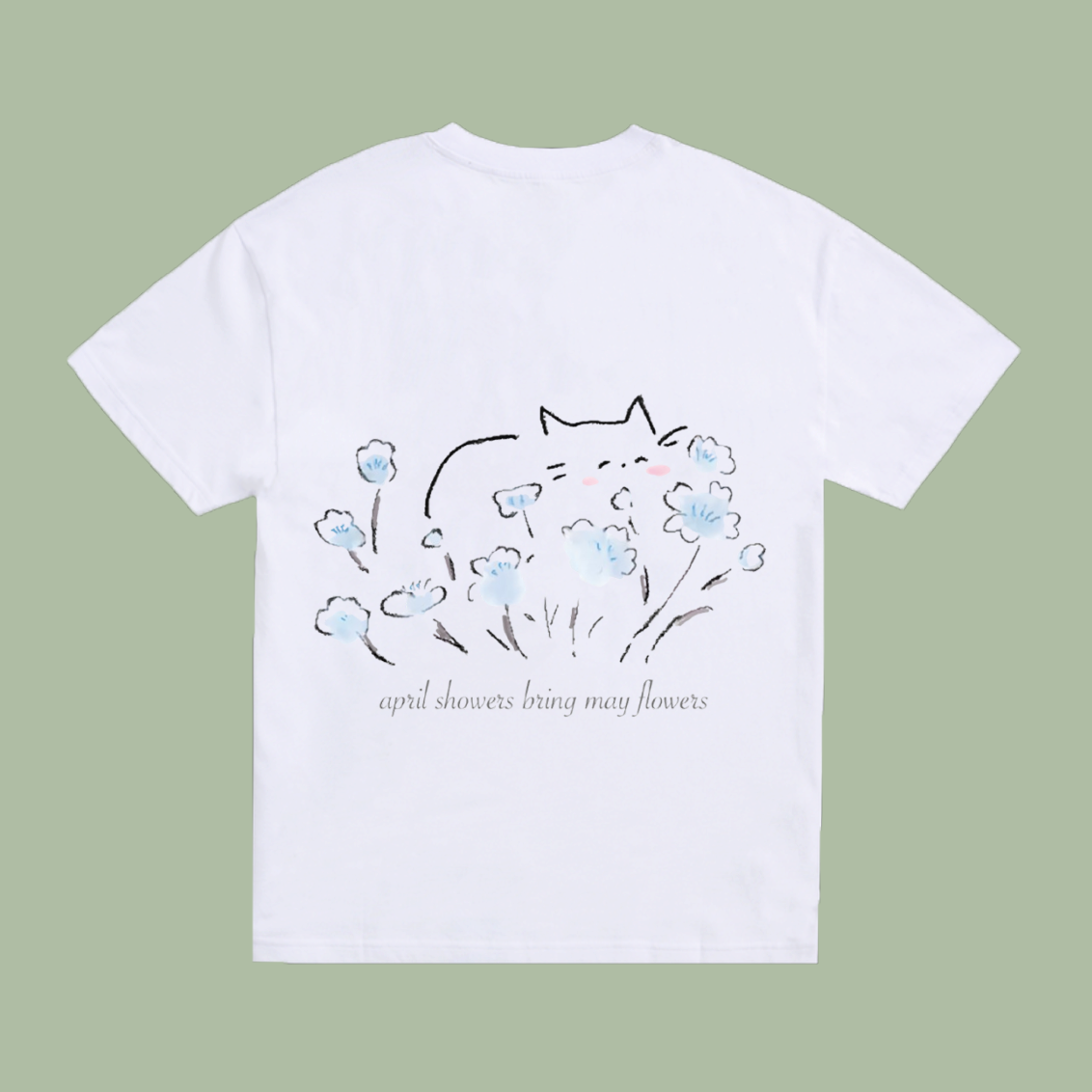 Cat Flowerbed T-shirt