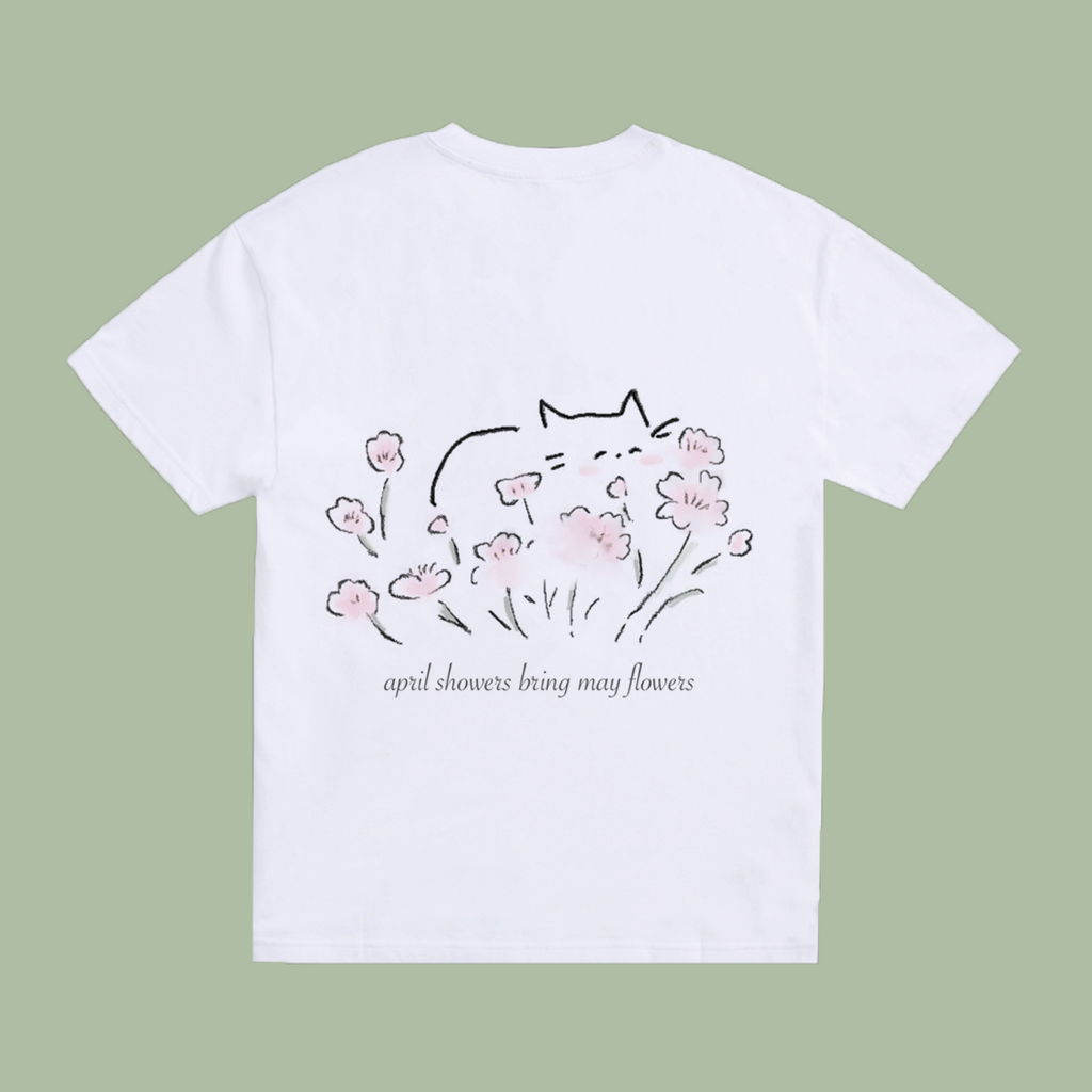 Cat Flowerbed T-shirt