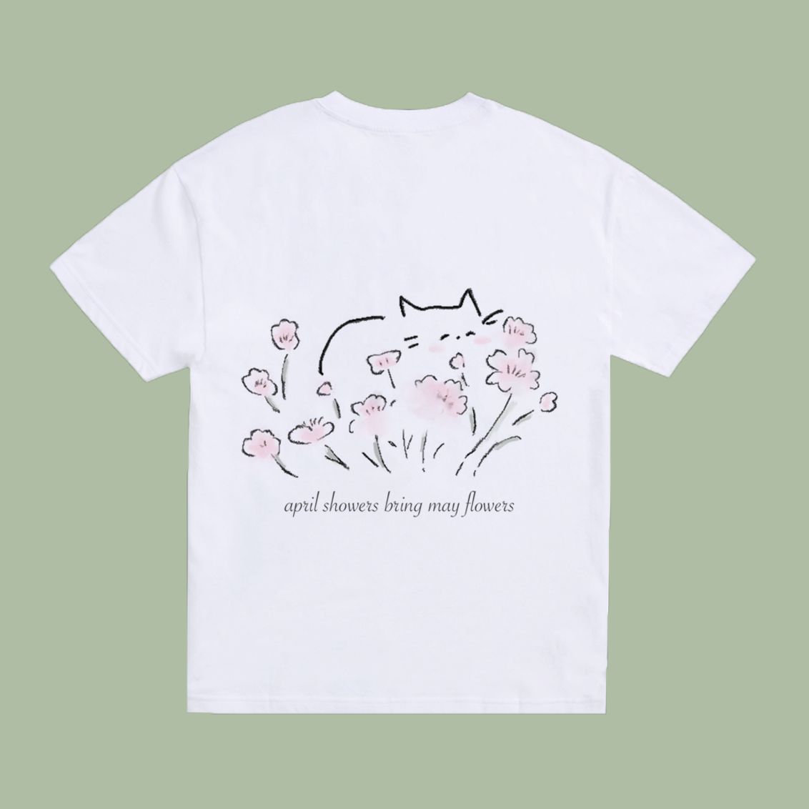 Cat Flowerbed T-shirt