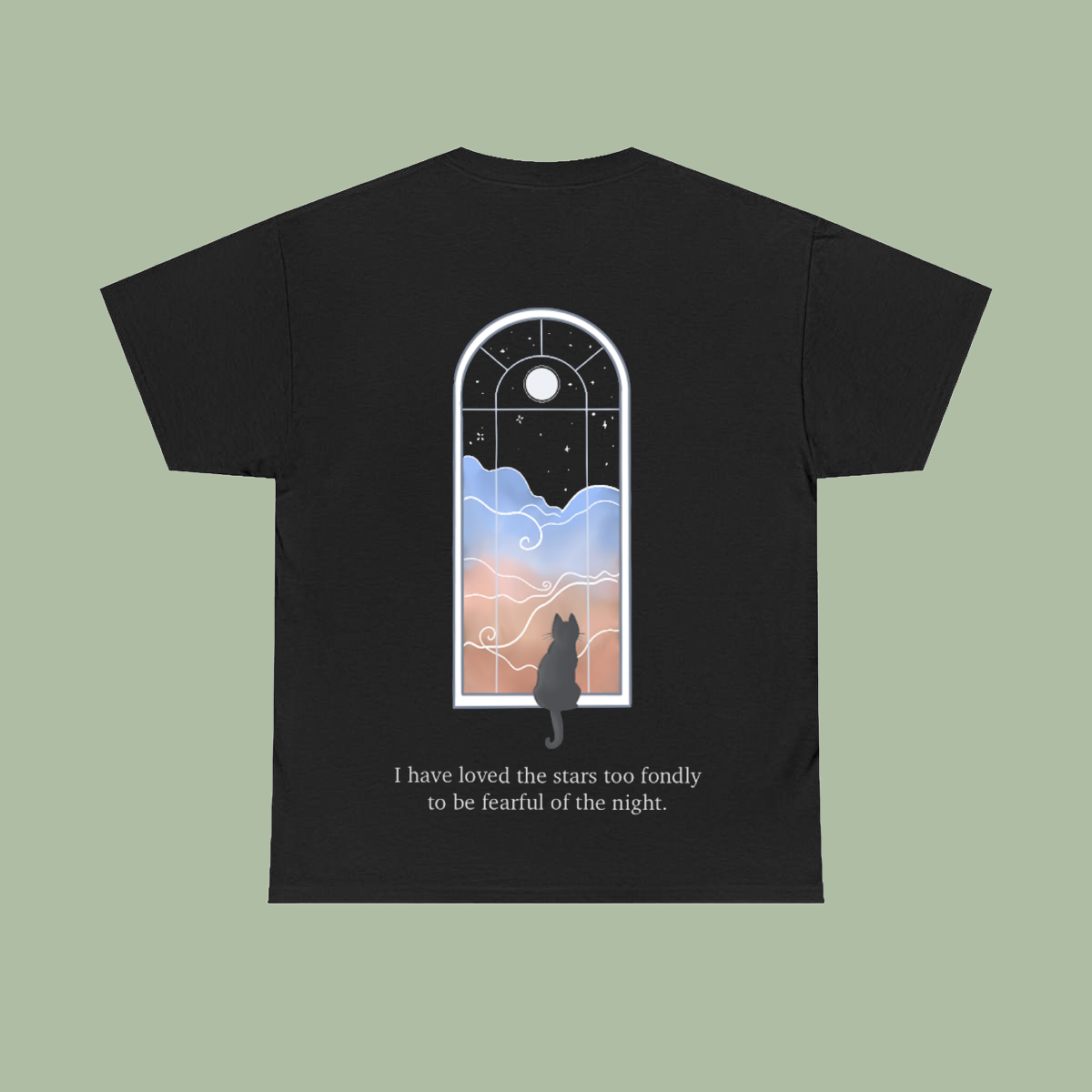 Cat and Stars T-shirt