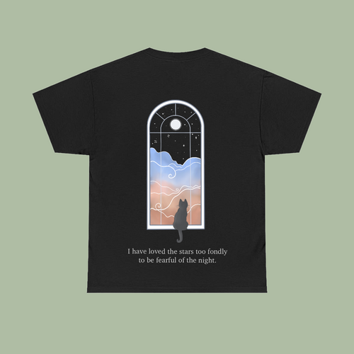 Cat and Stars T-shirt