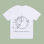 Origami Crane and Lantern T-shirt (print on back)